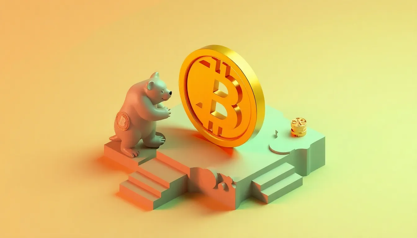 BTC end-of-year options expiry 관련 미래형 디지털 황소 아트 일러스트