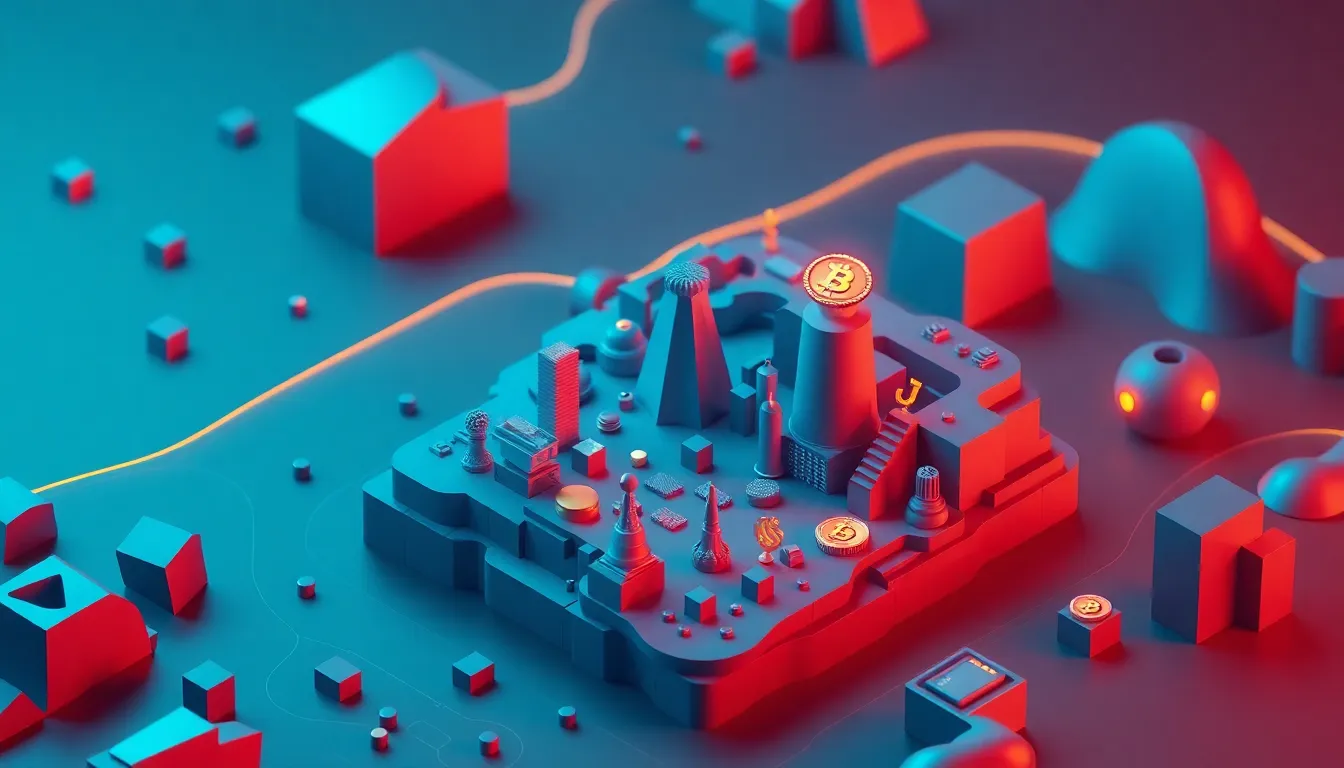 Brazil crypto adoption 관련 미래형 디지털 황소 아트 일러스트