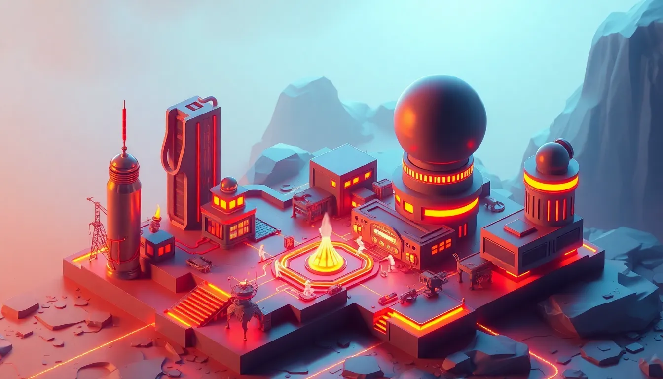 Eradicate Address Poisoning 관련 미래형 디지털 황소 아트 일러스트