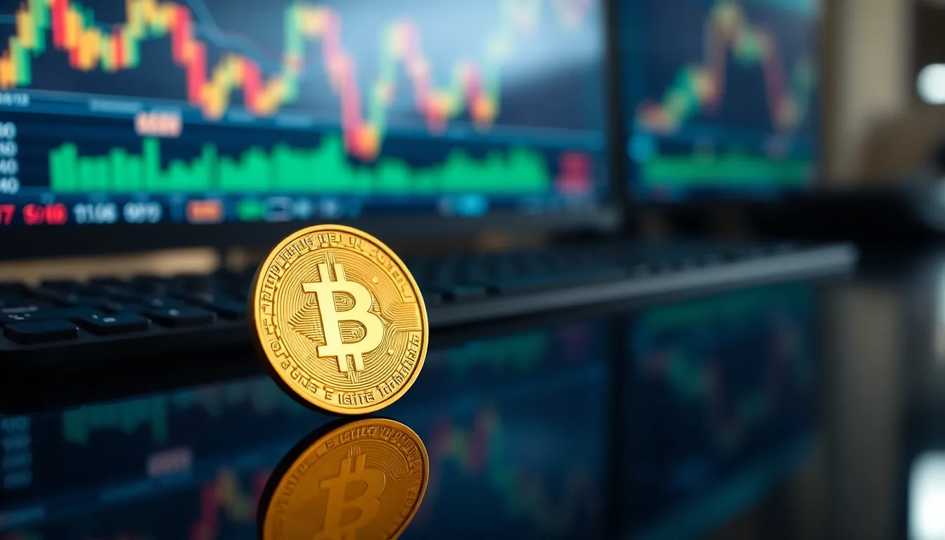 Crypto Prediction Markets 관련 미래형 디지털 황소 아트 일러스트