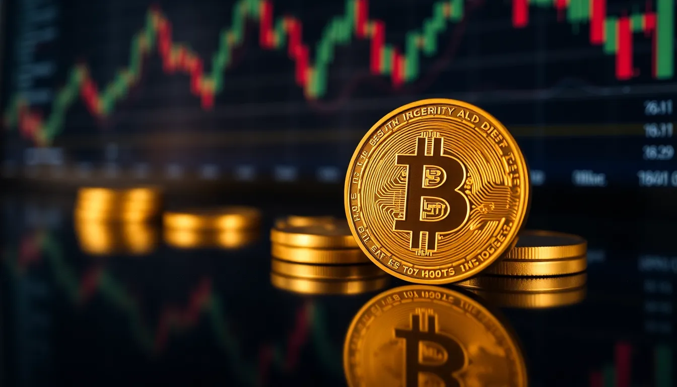 Extreme Crypto Fear 관련 미래형 디지털 황소 아트 일러스트