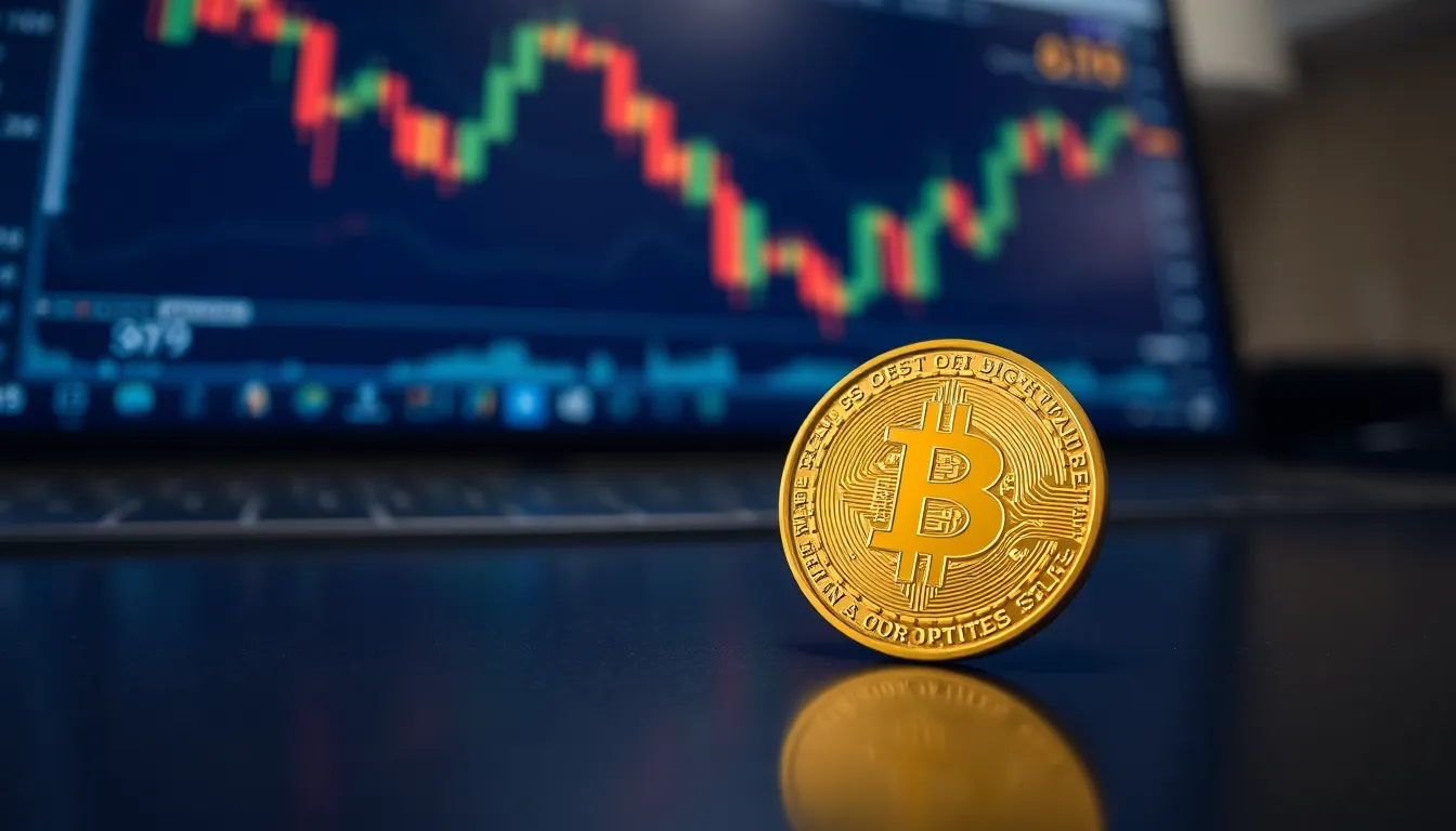 Crypto Risk Management 관련 미래형 디지털 황소 아트 일러스트