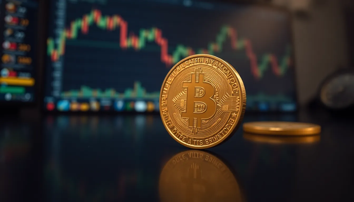 Memecoin crash 관련 미래형 디지털 황소 아트 일러스트