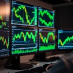 Bitcoin valuation limits 관련 미래형 디지털 황소 아트 일러스트