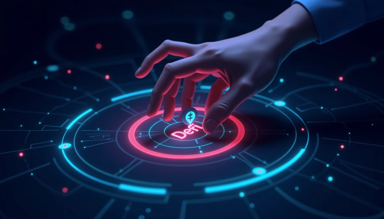 DeFi Governance Risks 관련 미래형 디지털 황소 아트 일러스트