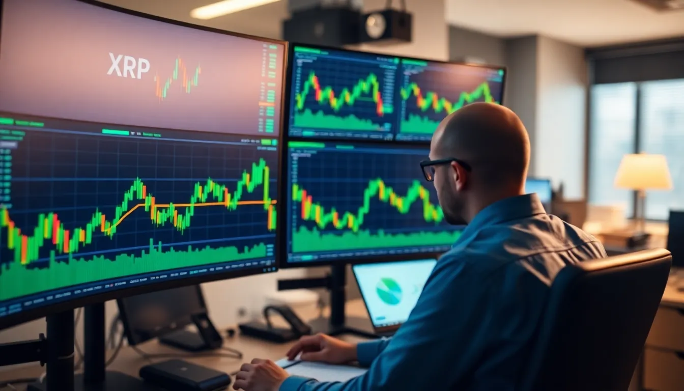 XRP trade sideways 관련 미래형 디지털 황소 아트 일러스트