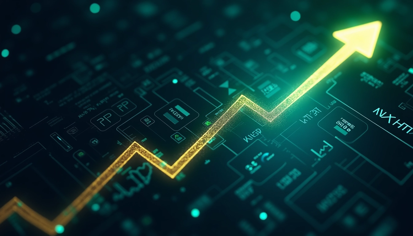 XRP Price Prediction 관련 미래형 디지털 황소 아트 일러스트